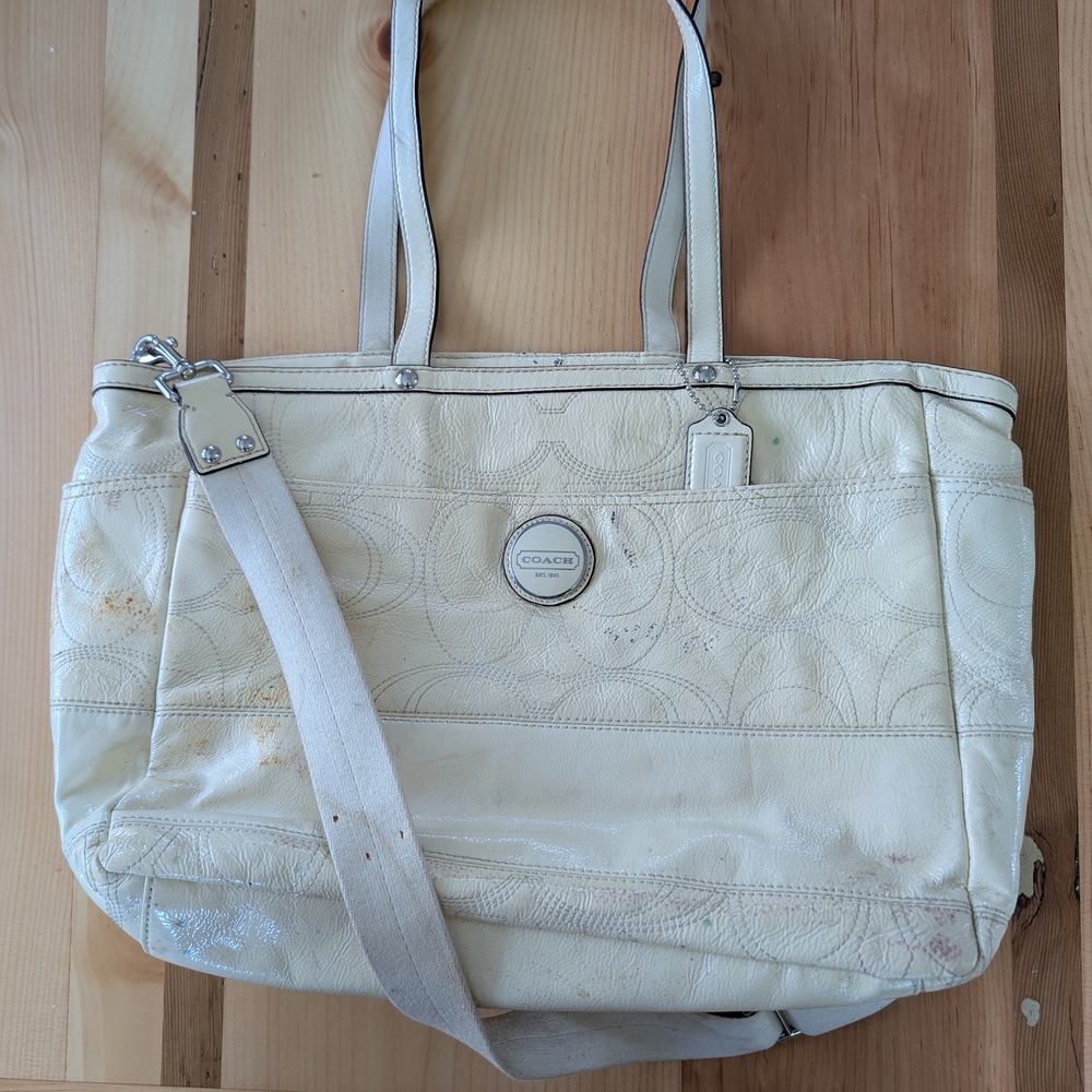 Coach Cream Shoulder Bag